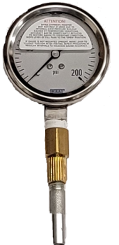 Liquid Filled Gauge with Pete's Plug Probe