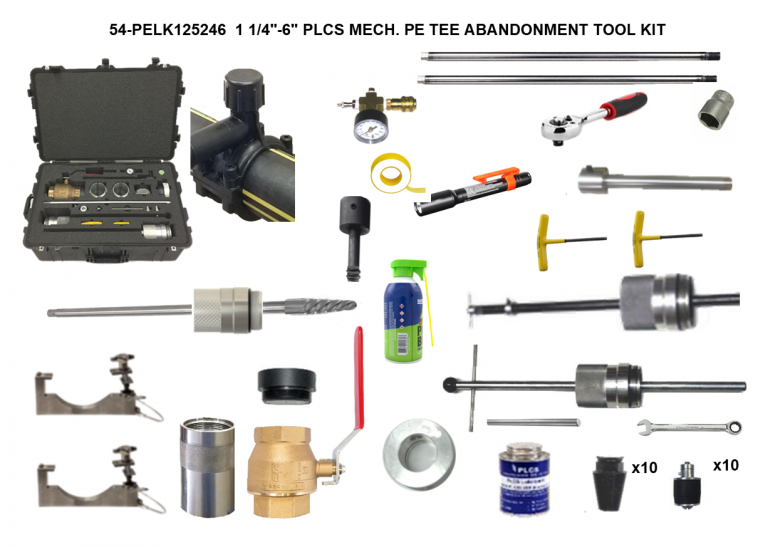 1 1/4in-6in PLCS MECH. PE TEE ABANDONMENT TOOL KIT